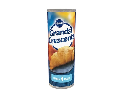 Pillsbury Grands! Crescents, Croissant Rolls, Ready to Bake, 4 ct - 318.0 G