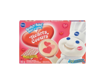 Pillsbury Ready to Bake! Sugar Cookies, Sweet Hearts - 312.0 G