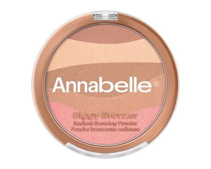 Annabelle Biggy Bronzer Talc-Free Radiant Bronzing Powder Trio Gold - 17.8 G