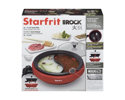 Starfrit The rock marmite électrique hot-pot avec diviseur 3 l - 1.0 EA