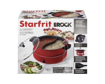 Starfrit Marmite électrique xl hot-pot avec diviseur 5 l / 5.3 qt - 1.0 EA