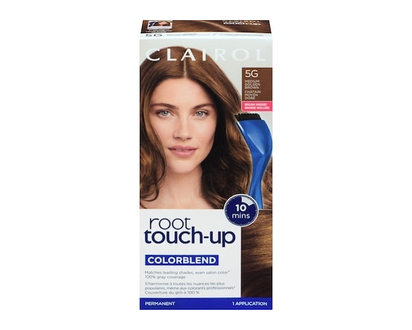 Clairol Root Touch-Up 5G Medium Golden Brown, Permanent Hair Colour, Canada's #1 Root Touch Up Brand, 100% gray coverage - 1.0 EA