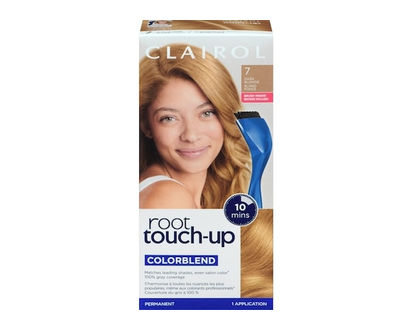 Clairol Root Touch-Up 7 Dark Blonde, Permanent Hair Colour, Canada's #1 Root Touch Up Brand, 100% gray coverage - 1.0 EA