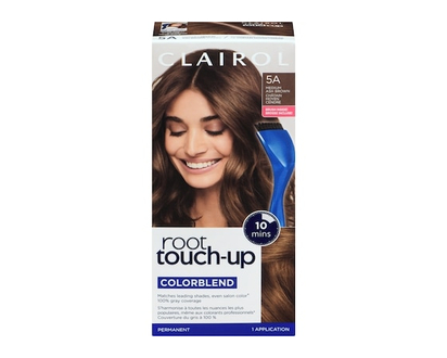 Clairol Root Touch-Up 5A Medium Ash Brown, Permanent Hair Colour, Canada's #1 Root Touch Up Brand, 100% gray coverage - 1.0 EA