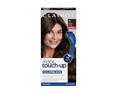 Clairol Root Touch-Up 4 Brun Foncé, Coloration permanente, #1 retouche racines au Canada, Couvre les cheveux gris à 100% - 1.0 EA
