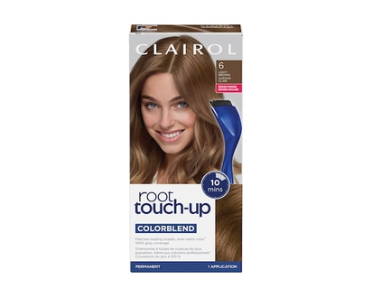 Clairol Root Touch-Up 6 Light Brown, Permanent Hair Colour, Canada's #1 Root Touch Up Brand, 100% gray coverage - 1.0 EA