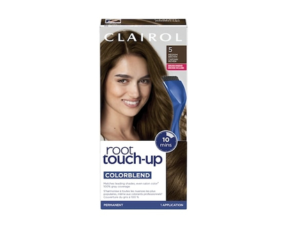 Clairol Root Touch-Up 5 Medium Brown, Permanent Hair Colour, Canada's #1 Root Touch Up Brand, 100% gray coverage - 1.0 EA