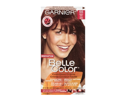 Garnier Belle Color Permanent Hair Dye, 100% Grey Coverage, Enriched with Argan Oil and Wheat Germ Oils - 1 Application - 1 EA