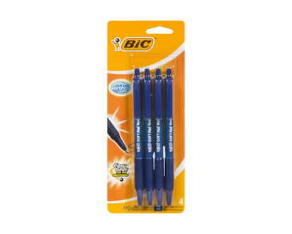 Bic Retractable Ball Pens Medium 1.0Mm Blue - 4.0 EA