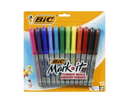 Mark It Markers, Assorted - 12.0 EA