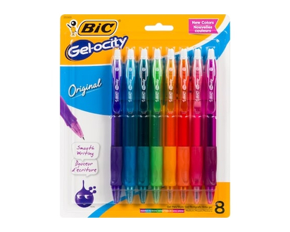 Bic Gelocity Gel Pen Assorted Ink Medium Original - 1.0 EA