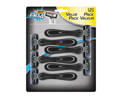 Bic Flex 4 Hybrid Flex 4 Disposable Razor, Men - 12.0 EA