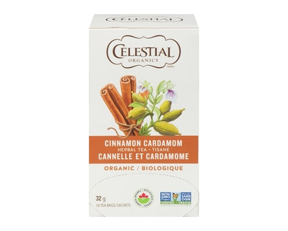 Celestial Seasonings Organic Herbal Tea Cinnamon & Cardamom - 18.0 EA