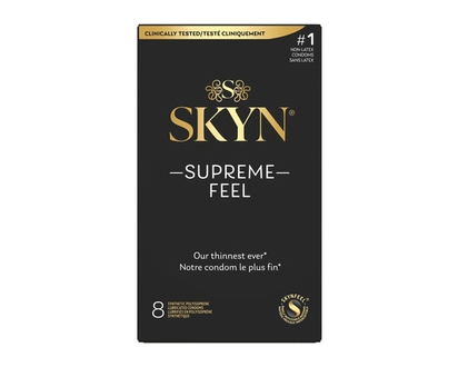 Skyn Synthetic Polyisoprene Lubricated Condoms Supreme Feel - 8.0 EA
