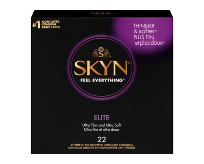 Skyn Natural Latex Free Lubricated Condoms Elite - 22.0 EA