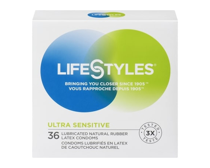 Lifestyles Ultra Sensitive Condoms - 36.0 EA