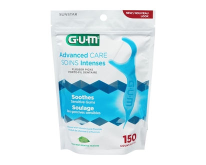 Gum Advanced Care Flossers With Vit E And Fluoride - 150.0 EA