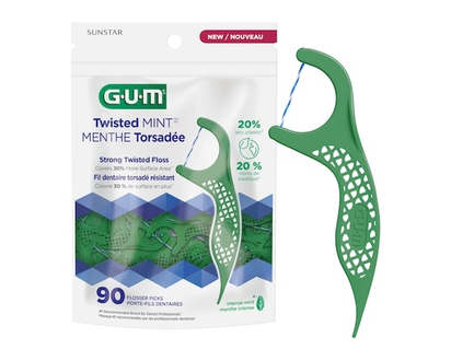 GUM® Twisted Mint Flosser 90 ct - 90 EA