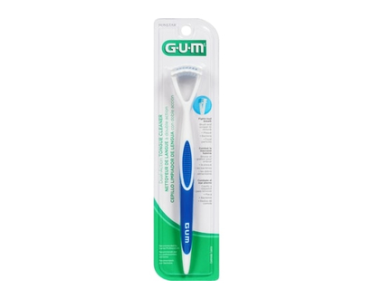 Gum Dual Action Tongue Cleaner Brush/Scraper - 1.0 EA