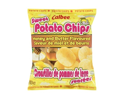 Calbee Sweet Potato Chips Honey And Butter Flavoured - 55.0 G
