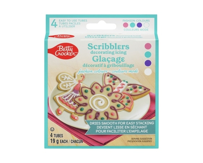 Betty Crocker Scribblers Decorating Icing Fashion Colours - 76.0 G