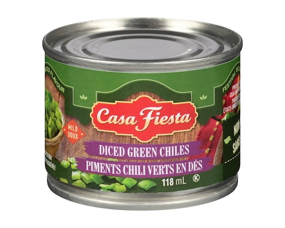 Casa Fiesta Diced Green Chiles Mild - 118.0 ML
