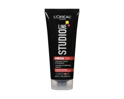 L'Oreal Paris Hair Gel, Super Strong High Shine Hold, Studio Line Mega Gel - 200.0 ML