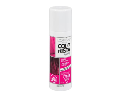 L'Oréal Paris Hair Makeup Temporary, Semi Permanent 1-Day Hair Color Spray For Hints and Highlights, Ammonia and Peroxide Free - 1 EA