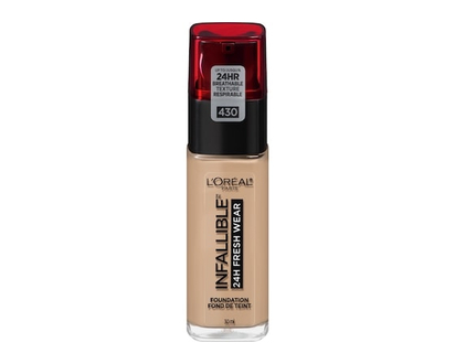 L'Oreal Paris Foundation Infallible Fresh Wear 24HR, Lightweight, Longwear, Breathable Formula, Ivory Buff - 30.0 ML