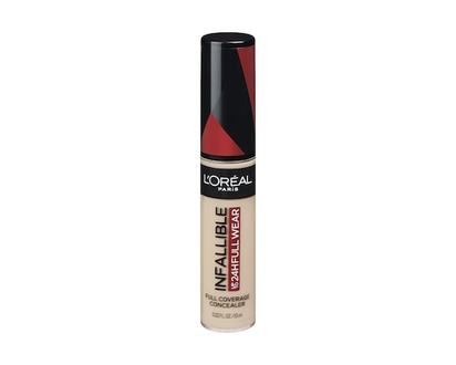 L'Oreal Paris Concealer Infallible Full Wear, One-Swipe Complete Coverage, Matte Finish, Longwear Up to 24hr, Ivory - 10.0 ML