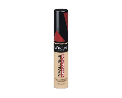 L'Oreal Paris Concealer Infallible Full Wear, One-Swipe Complete Coverage, Matte Finish, Longwear Up to 24hr, Amber - 10.0 ML