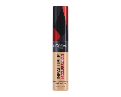 L'Oreal Paris Concealer Infallible Full Wear, One-Swipe Complete Coverage, Matte Finish, Longwear Up to 24hr, Cedar - 10.0 ML