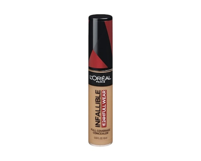 L'Oreal Paris Concealer Infallible Full Wear, One-Swipe Complete Coverage, Matte Finish, Longwear Up to 24hr, Walnut - 10.0 ML