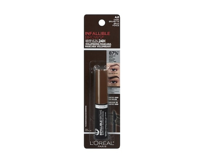 L'Oreal Paris Infallible 24h Volumizing Brow Mascara Dark Brunette - 4.0 ML