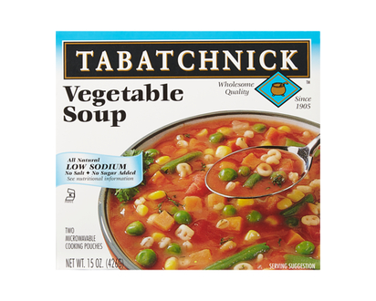 Tabatchnick Vegetable Soup, No Salt, Frozen - 425.0 G