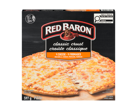 Four Cheese Classic Crust Frozen Pizza - 597.0 G
