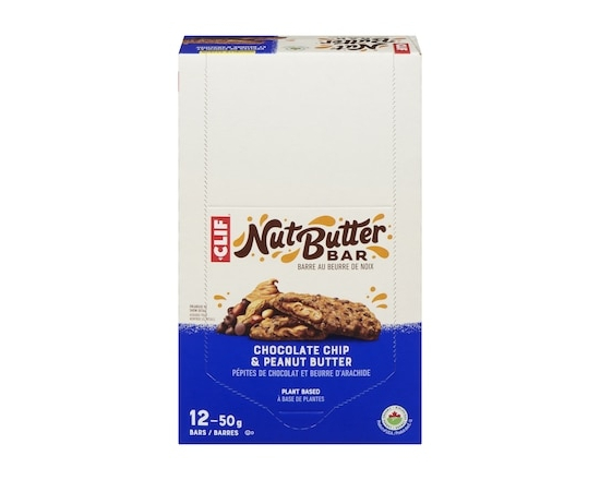 Nut Butter Bar, Chocolate Chip & Peanut Butter, 12-Pack - 50.0 G