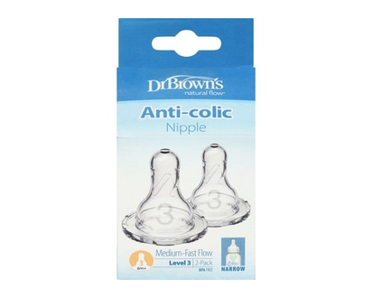Dr Brown's Level 3 Standard Silicone Nipple 2 Pack - 1.0 EA