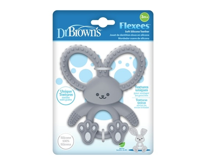 Dr Brown's Bunny Long Limbed Teether Grey - 1.0 EA