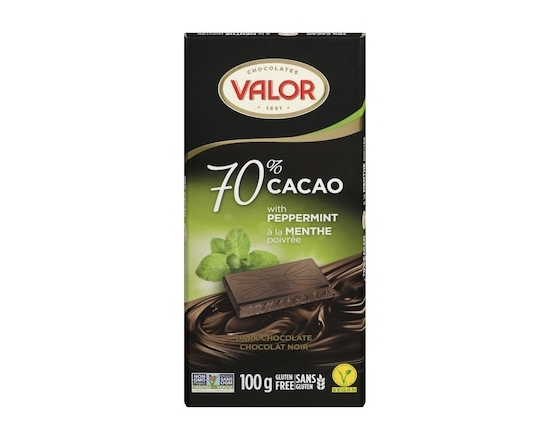 Chocolat noir à la menthe - 100.0 G