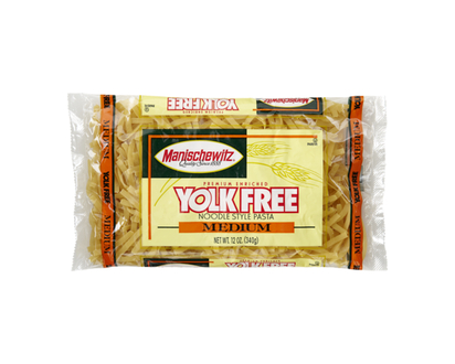 Manischewitz Yolk Free Noodles, Medium - 340.0 G