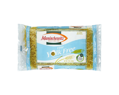Manischewitz Nouilles fines sans jaune d’œuf - 340.0 G