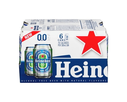 Heineken Bière non alcoolisée de type Lager, 0.0 - 330.0 ML