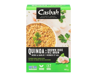 Casbah Quinoa & Brown Rice Herb & Garlic - 180.0 G