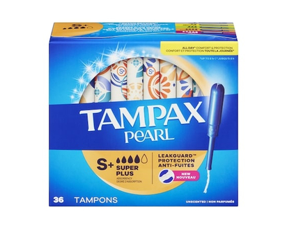 Tampax Pearl Tampons, Super Plus, Unscented - 36.0 EA