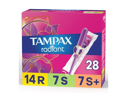 Always Radiant Tampons Trio Pack Regular/Super/Plus Absorbency, Unscented - 28 EA