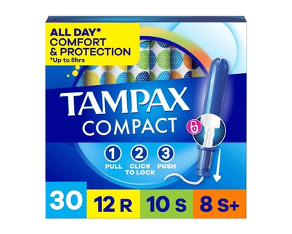 Tampax Compact Tampons Triplepack - Regular, Super, Super+ - 30.0 EA