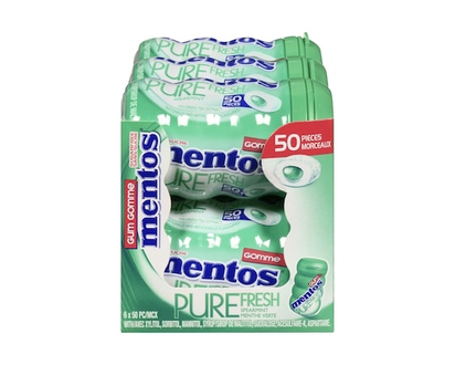 Mentos Pure Fresh, Spearmint - 50.0 EA