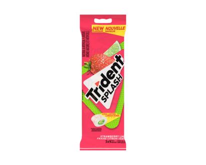 TRIDENT Splash Gum, Strawberry Lime - 3.0 EA