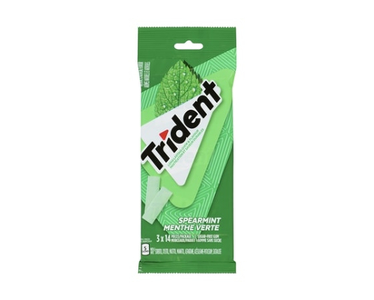 TRIDENT Sugar-Free Gum Spearmint - 3.0 EA